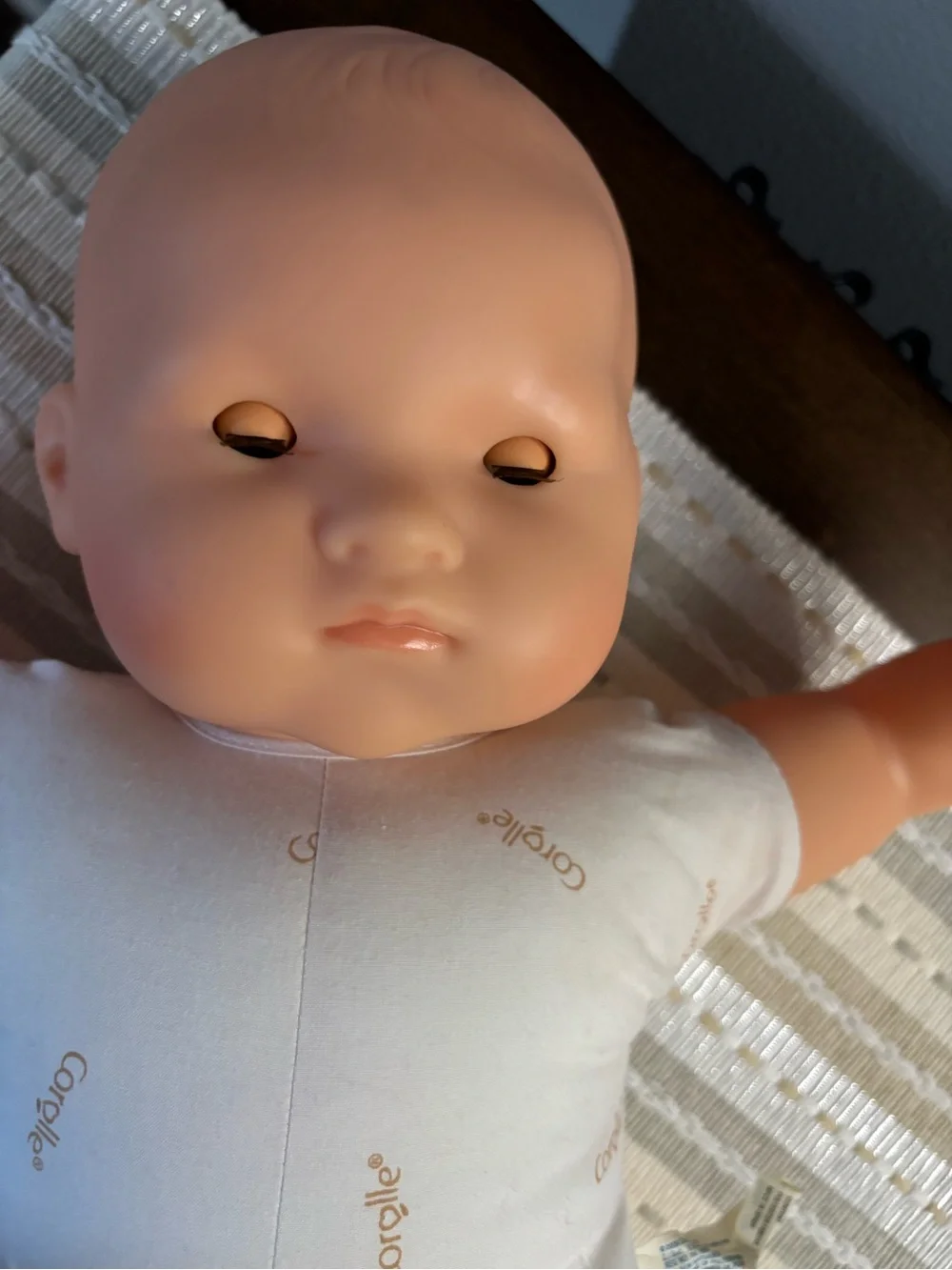 Corolle 20” Baby Doll open close gray blue eyes lifelike realistic 2008 2009